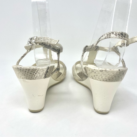 Stylish Snake Print Wedge Sandals - Picture 7 of 13